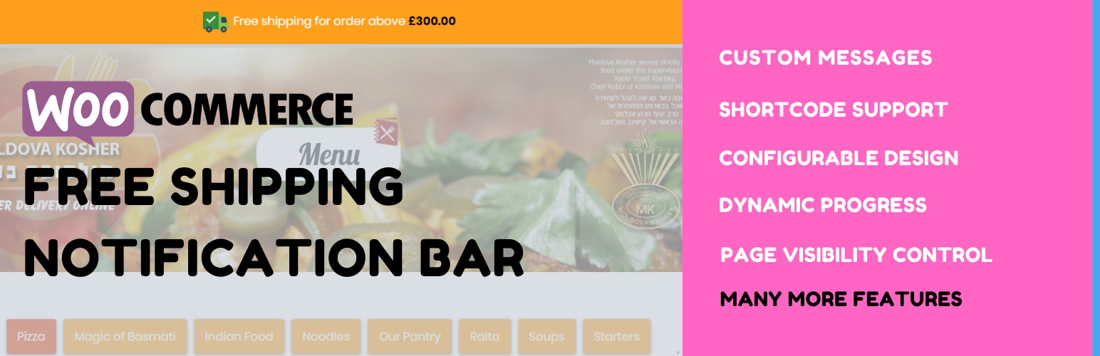 PRO Free shipping bar WooCommerce, message, popup and alert - Pi Web ...