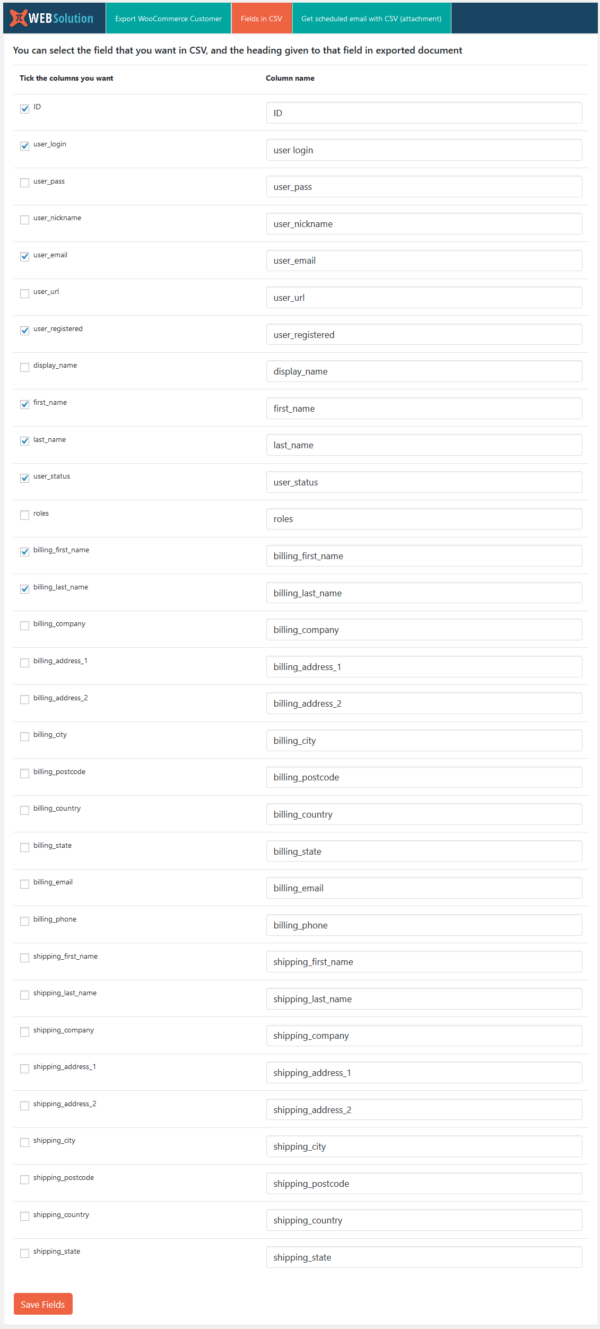 PRO Export WooCommerce customer list csv, WordPress users csv, Email customer list daily - Image 3