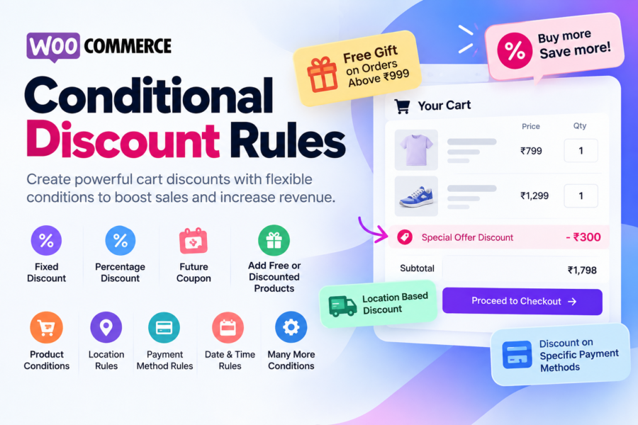 Pro Conditional discount / bulk discount / location based discount for WooCommerce