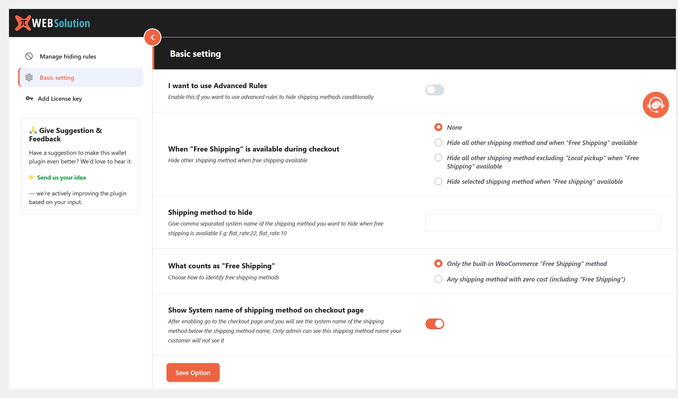 Hide Shipping Method conditionally for WooCommerce - PRO - Image 4